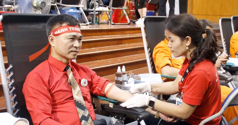 At a blood donation event. (Photo: VNA)