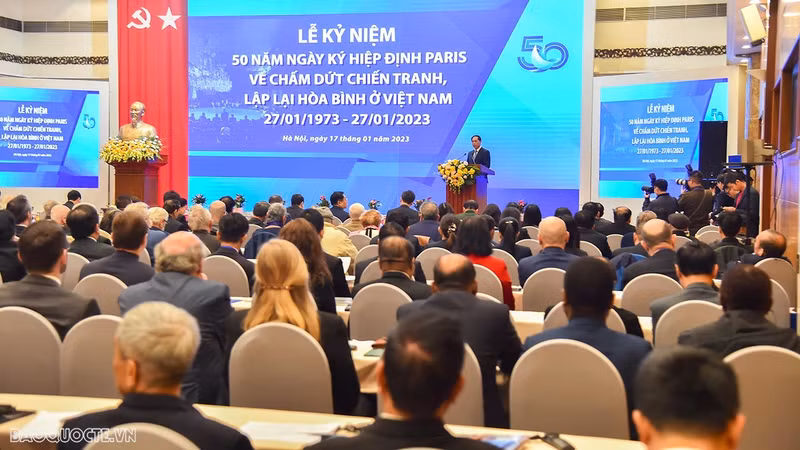 Foreign Minister Bui Thanh Son speaks at the meeting. (Photo: baoquocte.vn)