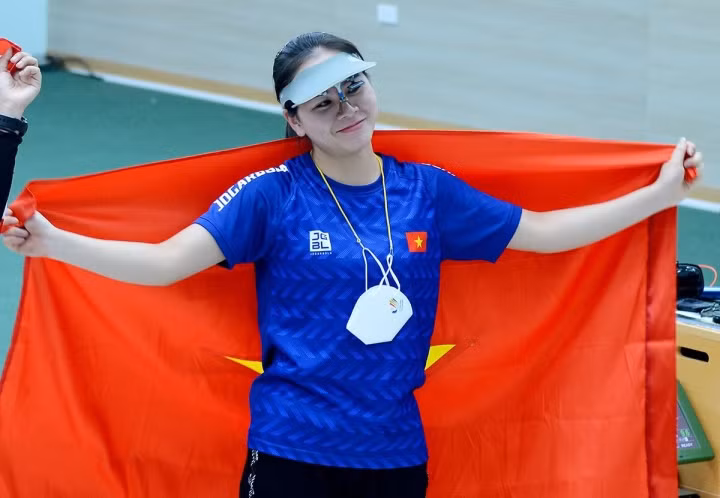 Markswoman Trinh Thu Vinh (Photo: VTC)