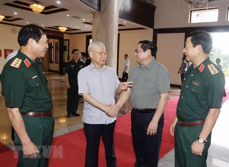 The meeting aimed to review the performance of military and national defence tasks in the first half of 2023 and launch key missions for the rest of the year.