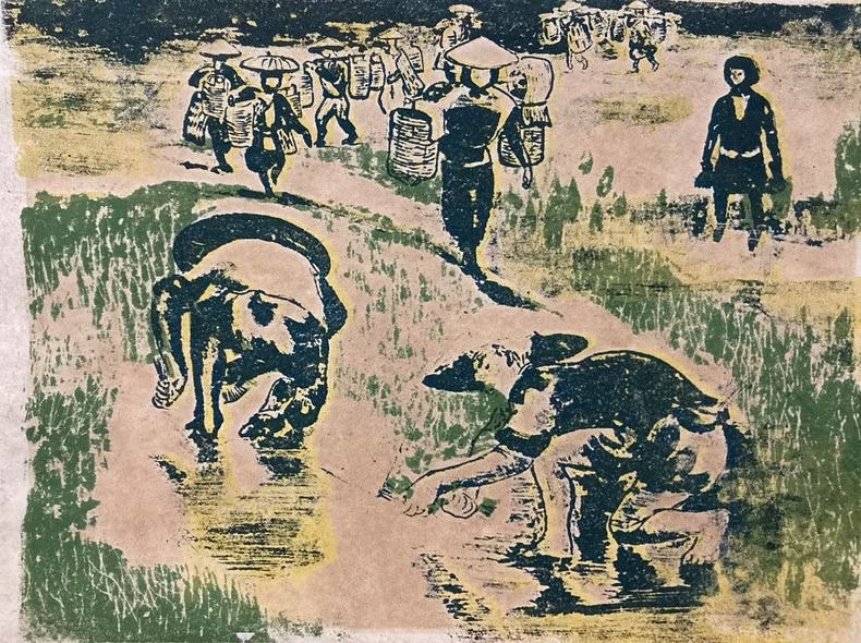 ‘Going to the field’ by Nguyen Van Ty