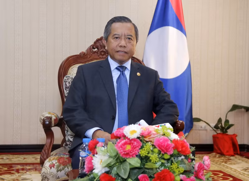 Boviengkham Vongdara, member of the Central Committee of the Lao People's Revolutionary Party, Minister of Science and Technology of Laos, and President of the Laos-Vietnam Friendship Association (Photo: VNA)