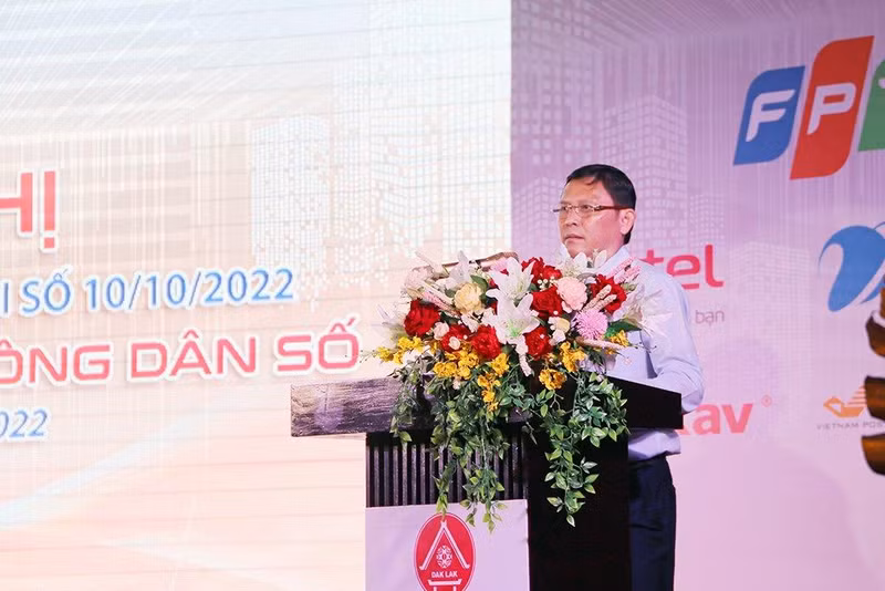 Standing Vice Chairman of the Dak Lak Provincial People’s Committee Nguyen Tuan Ha speaks at the event (Photo: daklak.gov.vn)
