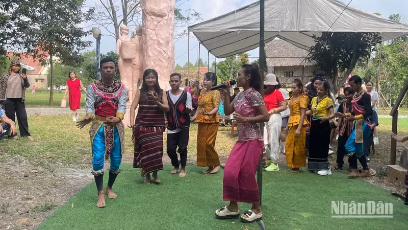 Folk song and dance performances at the Village.