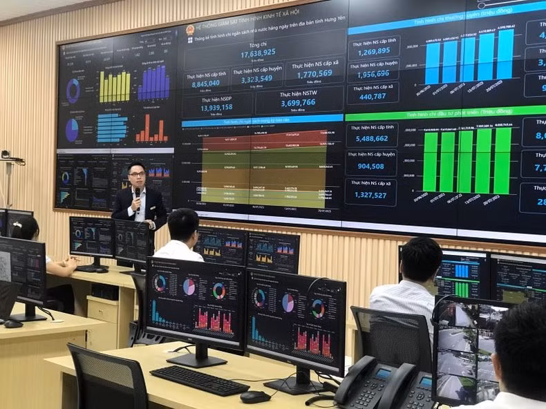Activities of the intelligent operation centre of Hung Yen province.