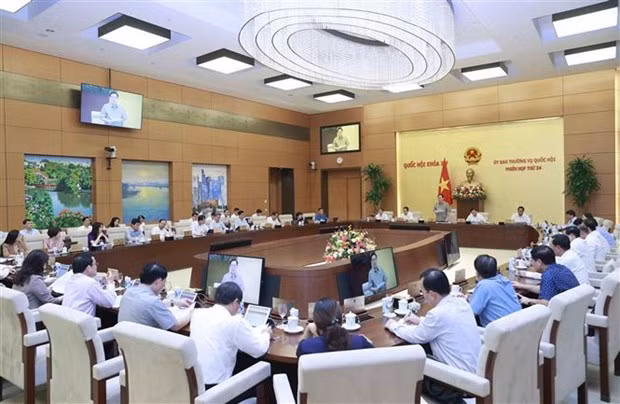 The 24th session of the NA Standing Committee will last for two and a half days. (Photo: VNA)