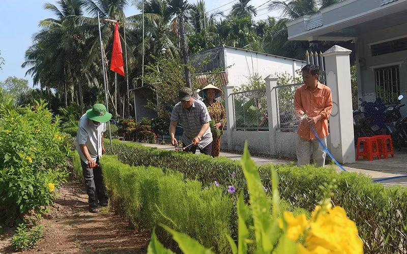 The movement to build model new-style rural areas is spreading in Soc Trang Province.