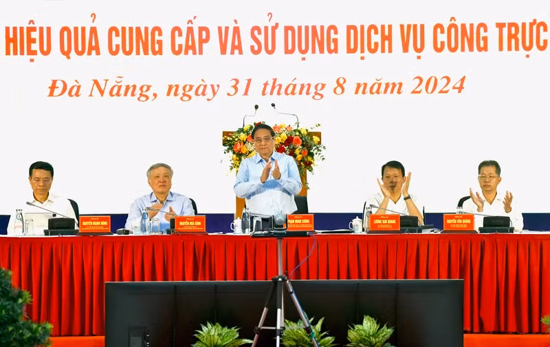 PM Pham Minh Chinh speaks at the conference. (Photo: NDO/Thanh GIang)