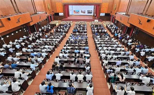 Soc Trang conference spotlights Party leader's book on promoting great national solidarity ảnh 1
