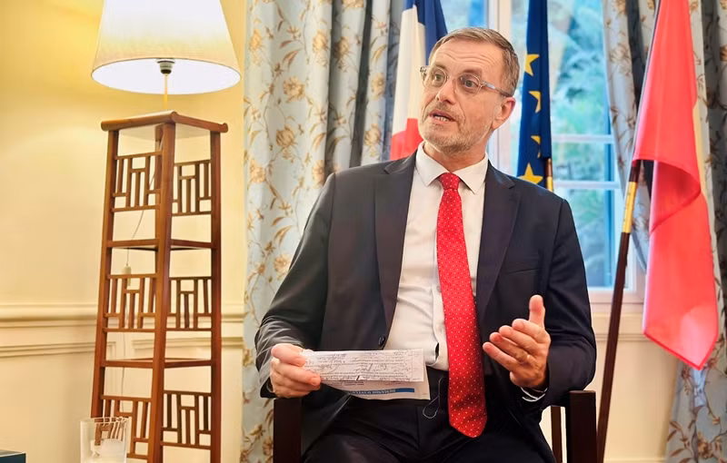 French Ambassador to Vietnam Olivier Brochet. (Photo: VNA)