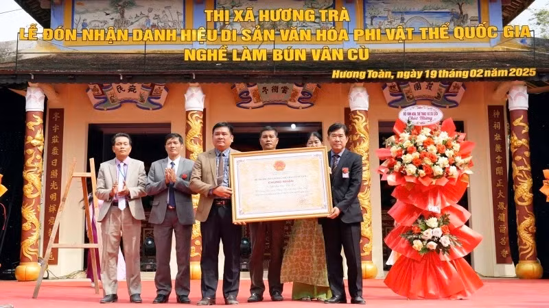 At the ceremony 