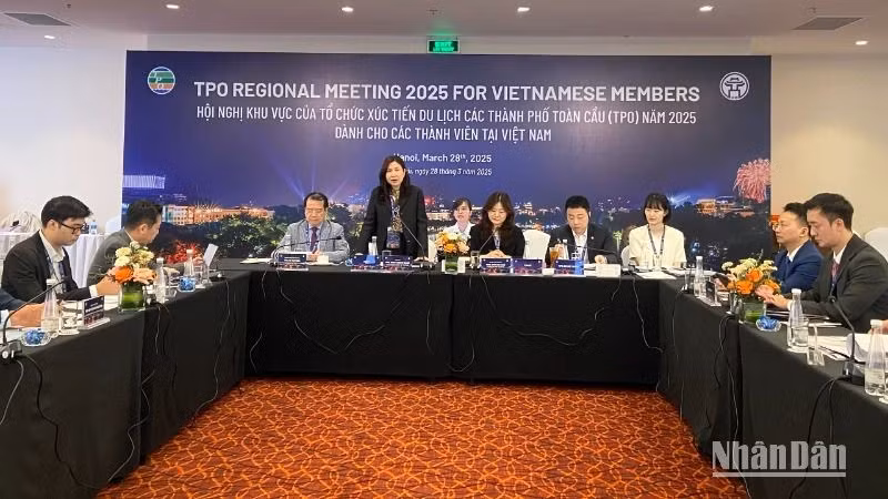 The Tourism Promotion Organisation for Global Cities (TPO) Regional Meeting 2025 for Vietnamese Members takes place in Hanoi. (Photo: NDO)