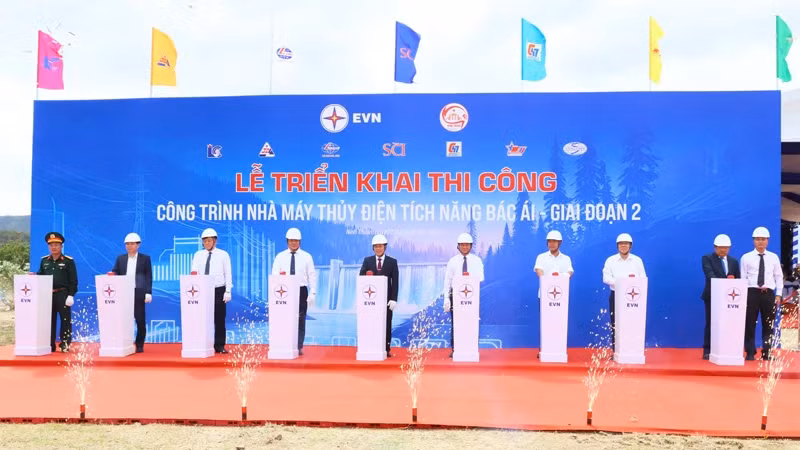At the ground-breaking ceremony 