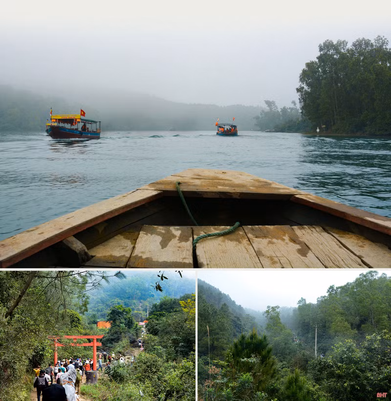 Huong Tich Pagoda attracts visitors not only for its breathtaking scenery but also as a repository of profound spiritual values. (Photo: baohatinh.vn) Huong Tich Pagoda attracts visitors not only for its breathtaking scenery but also as a repository of profound spiritual values. (Photo: baohatinh.vn)