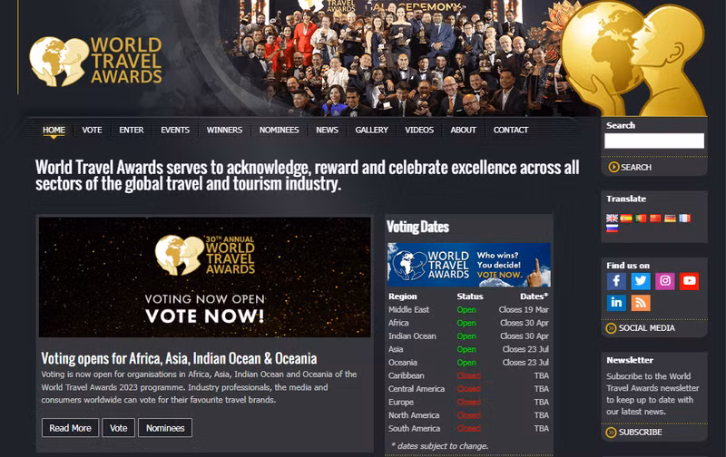 Vietnam nominated in 13 categories at 2023 World Travel Awards