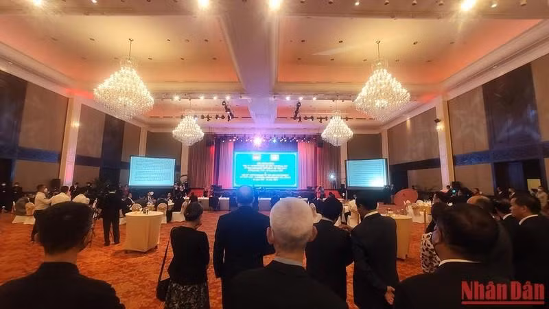 At the event.