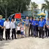 The organisers inaugurate a children’s playground in Thanh An Island Commune.