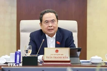 NA Chairman Tran Thanh Man speaks at the meeting (Photo: VNA) 
