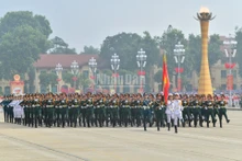 Forces of the Viet Nam People's Army parade through the historic Ba Dinh Square on the occasion of the 80th anniversary of the successful August Revolution and National Day (September 2).