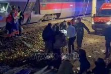 Scene of the high-speed train collision in Adamuz, Spain on January 18 (Photo: Reuters/VNA)