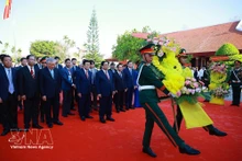 At the ceremony marking the 120th birth anniversary of late Prime Minister Pham Van Dong in Quang Ngai (Photo: VNA)