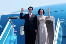 President Luong Cuong and his spouse leave for visits to Egypt and Angola