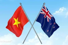 The flags of Viet Nam and New Zealand (Photo: VNA)