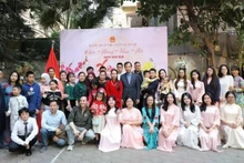 The delegates attending the Homeland Spring programme in Egypt. (Photo courtesy of Vietnamese Embassy in Egypt)