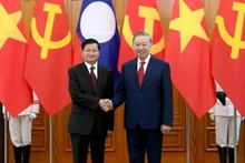 Immediately after the state welcome ceremony on January 26, 2026, General Secretary To Lam held talks with Lao General Secretary and President Thongloun Sisoulith at the headquarters of the Party Central Committee. (Photo: Dang Khoa)