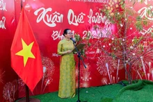 Vietnamese Ambassador to Mozambique Tran Thi Thu Thin speaks at the “Homeland Spring” programme. (Photo courtesy of Vietnamese Embassy in Mozambique)