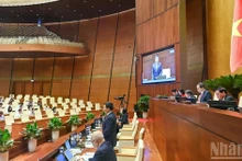 An overview of the Q&A session during the 9th sitting of the 15th NA. (Photo: DUY LINH)