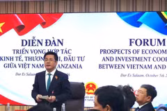Vice President of the Vietnamese National Assembly Nguyen Hong Dien speaks at the forum. (Photo: Vietnam Trade Promotion Agency)