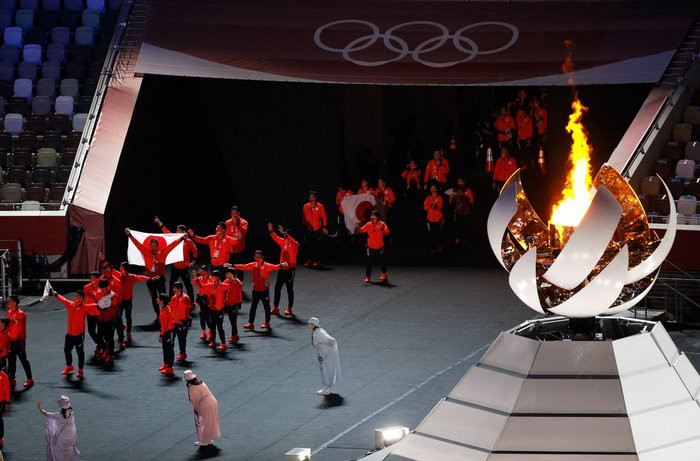 Fireworks illuminate Tokyo as Japan take its Olympic bow ảnh 4 Fireworks illuminate Tokyo as Japan take its Olympic bow ảnh 4