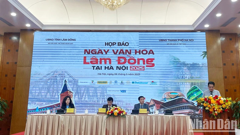 At the press conference of the “Lam Dong Culture Days in Ha Noi 2025” programme (Photo: NDO)