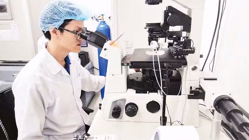 Photo: Scientific research activities at the Vietnam National University, Ho Chi Minh City (Photo: nhandan.vn)