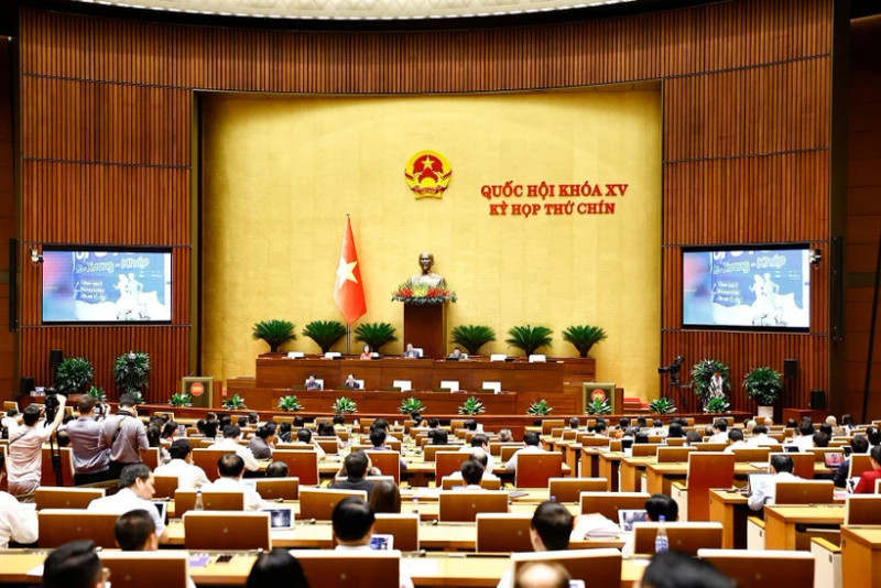 At the 15th National Assembly's 9th session on May 27. (Photo: VNA)