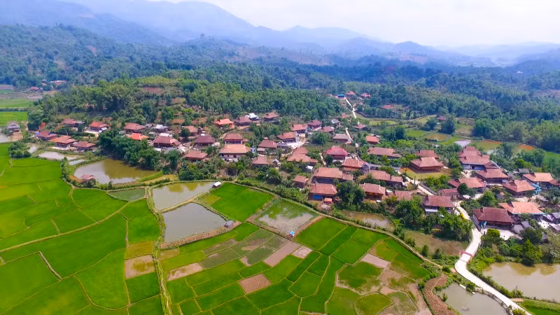 Che Can cultural hamlet, an outstanding community tourism destination in Dien Bien Province (Photo: NDO)