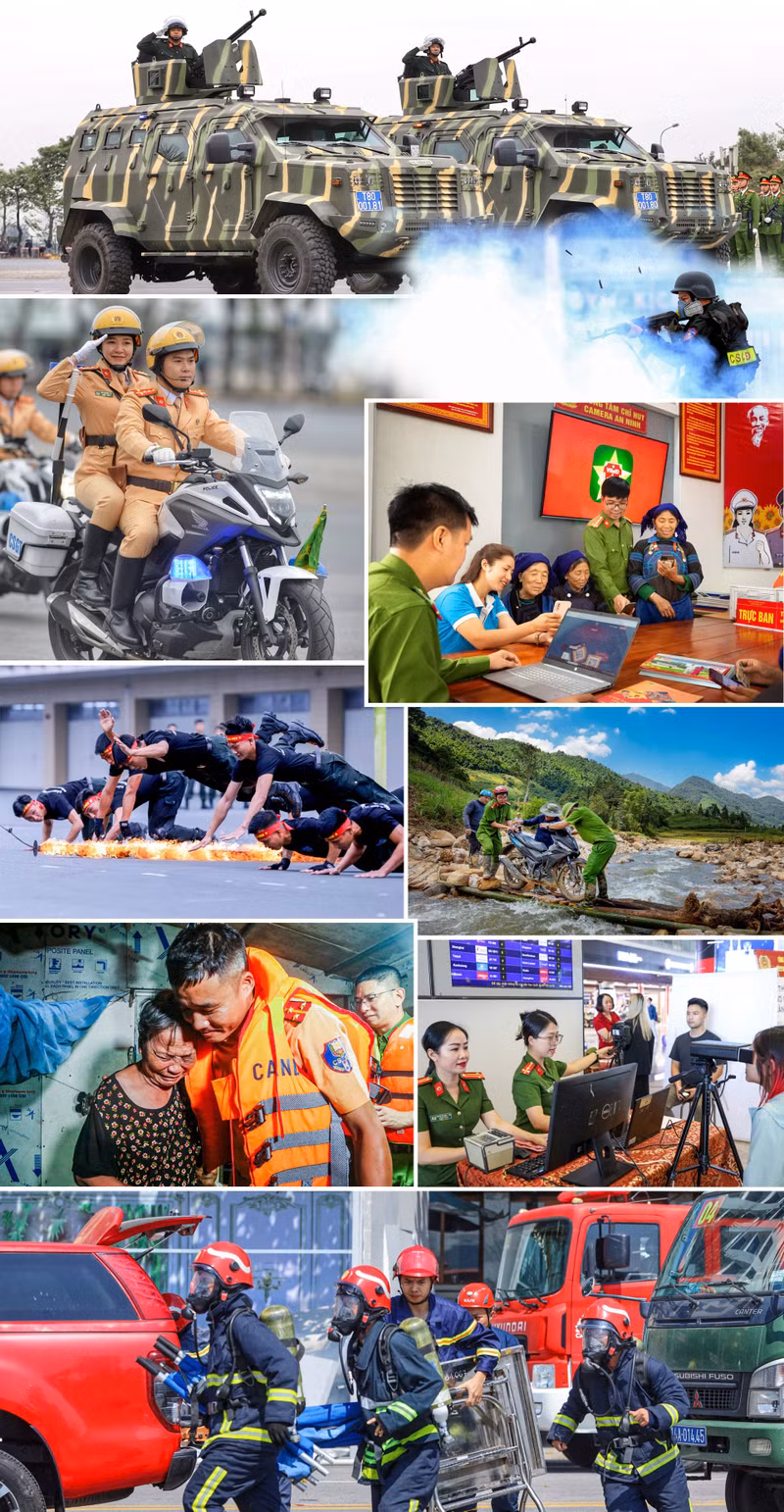 The People's Public Security Forces have matured and developed comprehensively.(Photo: cand.com.vn)