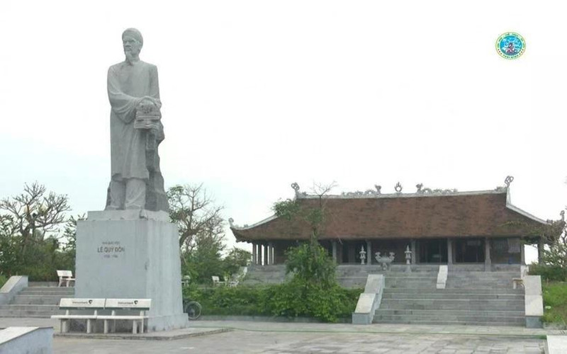 The memorial area of cultural celebrity Le Quy Don in Hung Ha district, Thai Binh province. (Photo: the Thai Binh Department of Culture, Sports and Tourism)