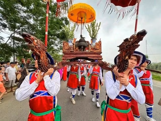 This year's Huung Kings’ Festival features a variety of unique activities that embody the heroic spirit of the Hung Kings era while maintaining a connection to contemporary society. (Photo:VNA)