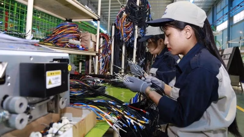 High-tech electrical equipment production at Asia Industrial Engineering JSC in Hoa Lac Hi-Tech Park. (Photo: TUE NGHI)