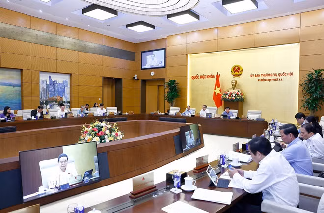 The 44th meeting of the NA Standing Committee that wrapped up on April 28 (Photo: VNA)