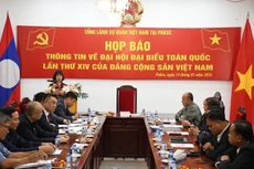 At the press briefing on the 14th National Congress of the Communist Party of Viet Nam (CPV) (Photo: VNA)