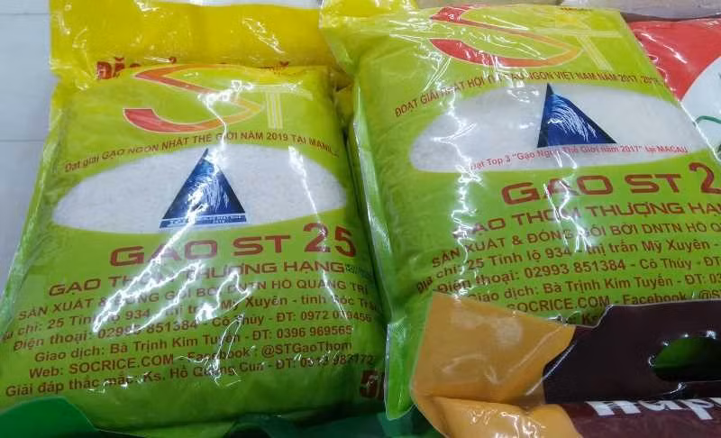 The ST25 rice is awarded the prize “World’s Best Rice” in 2019 and 2023. (Photo: VNA)