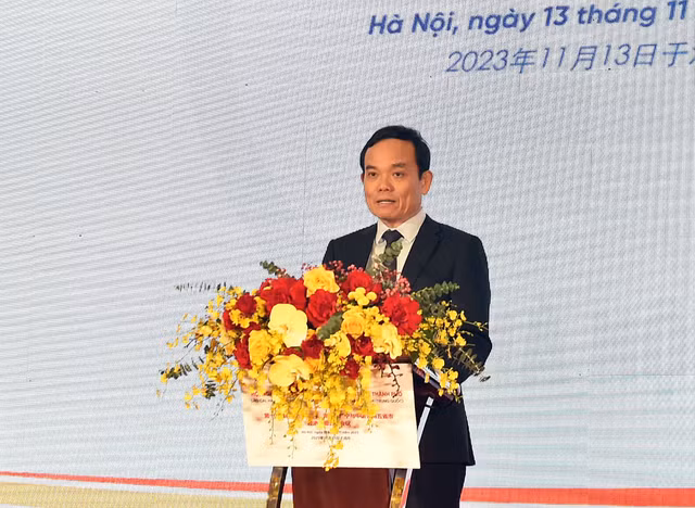Deputy PM Tran Luu Quang speaks at the event (Photo: VGP)