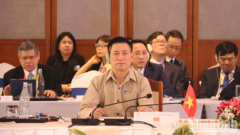Vietnamese Minister of Finance Ho Duc Phoc at the conference. (Photo: VNA)