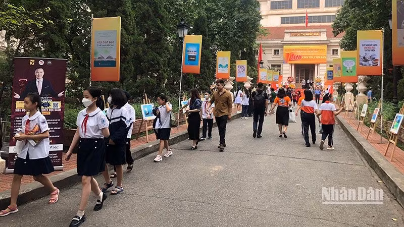 The Vietnam Book and Reading Culture Day at the National Library in 2023.