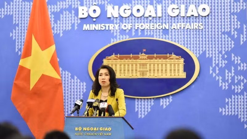 Foreign Ministry spokesperson Le Thi Thu Hang.