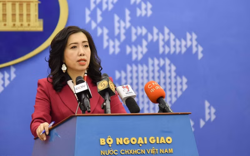 Foreign Ministry spokesperson Le Thi Thu Hang. (Photo: Baoquocte.vn)