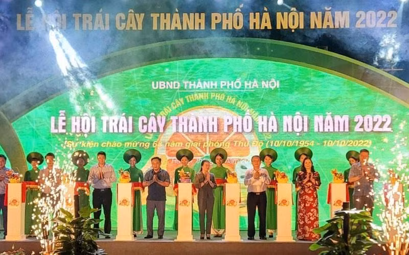 The opening ceremony of the Hanoi Fruit Festival 2022.